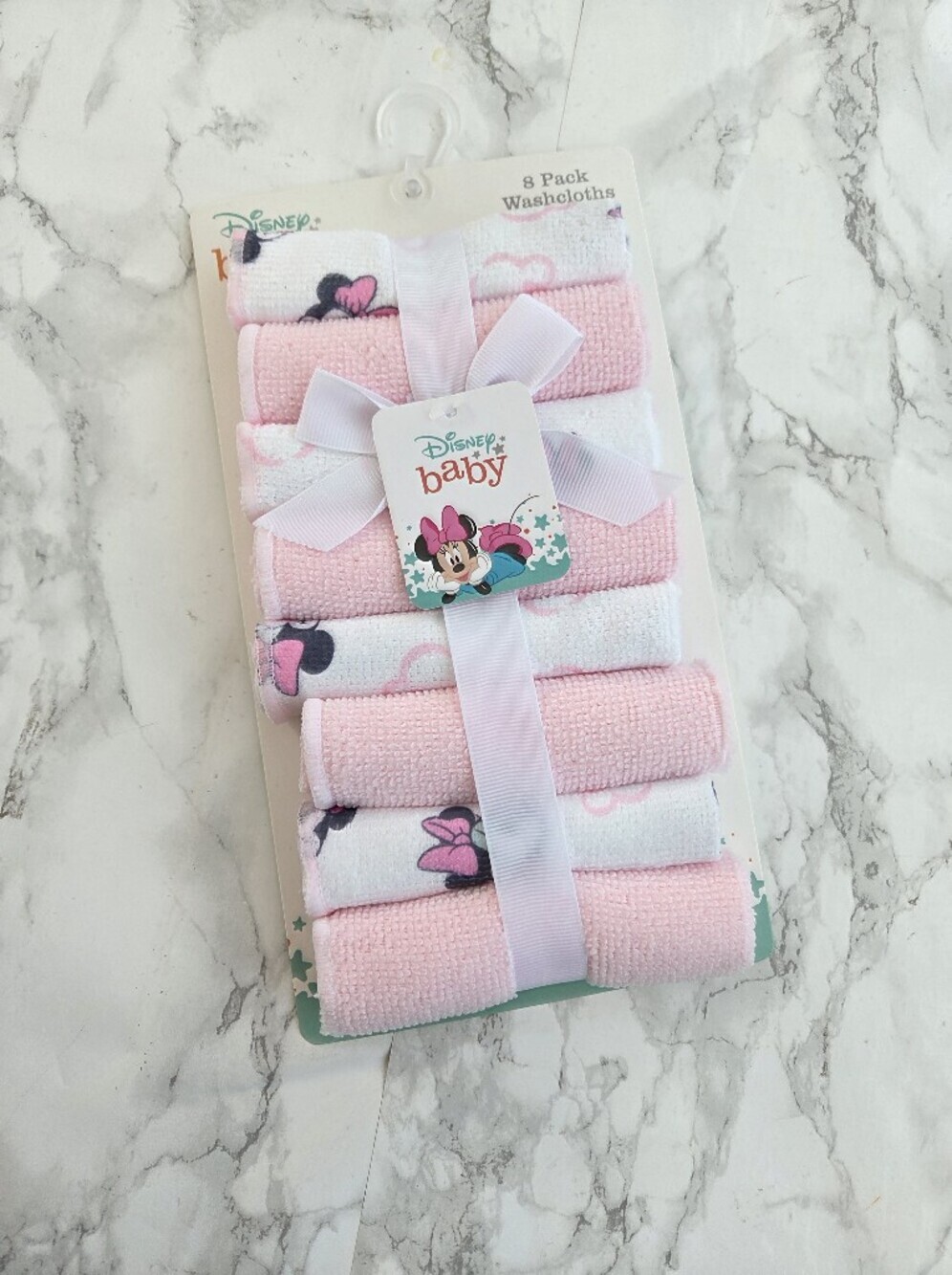 Disney Mickey baby 8 pack Washcloths  Baby Shower Gift